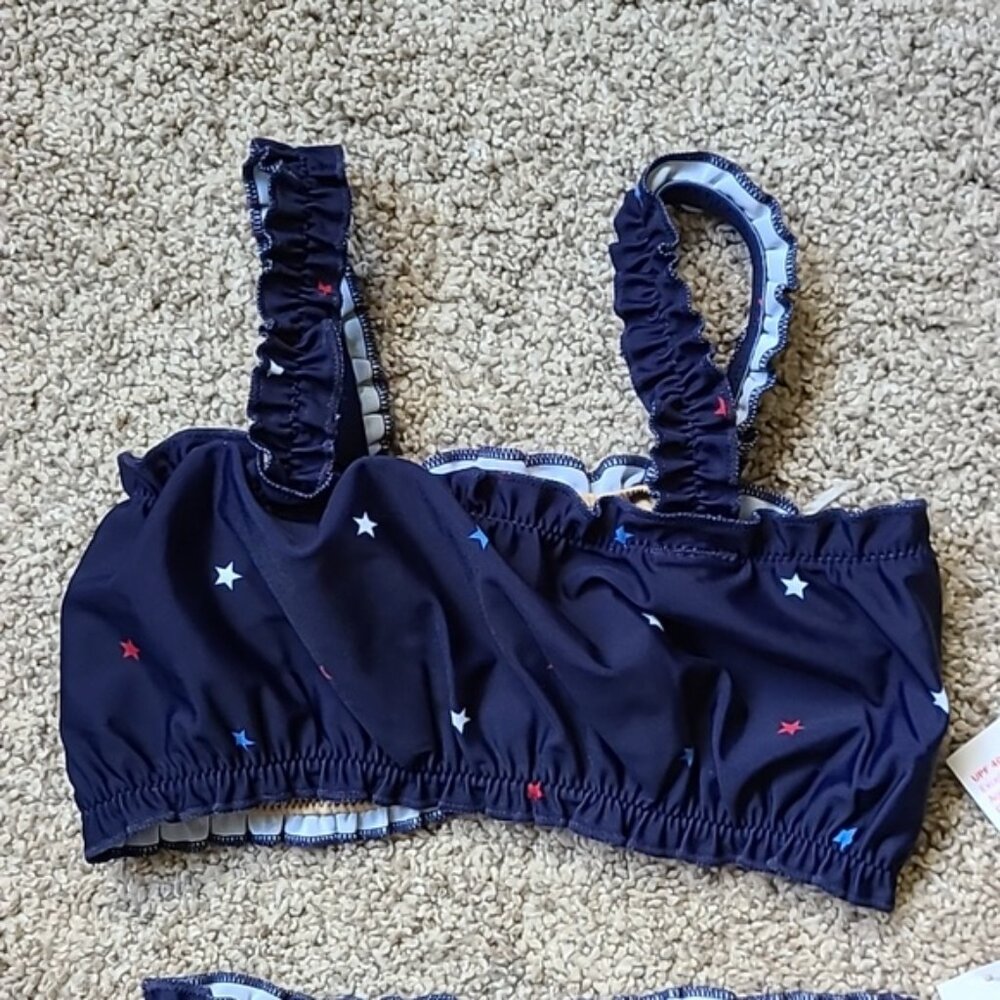 Old Navy Toddler Girl Star Bikini - Patriotic, Red white and blue - Picture 2 of 8